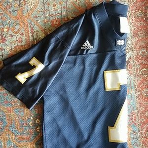 Authentic stitched Adidas Notre Dame jersey